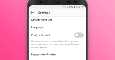 Instagram-Privacy setting