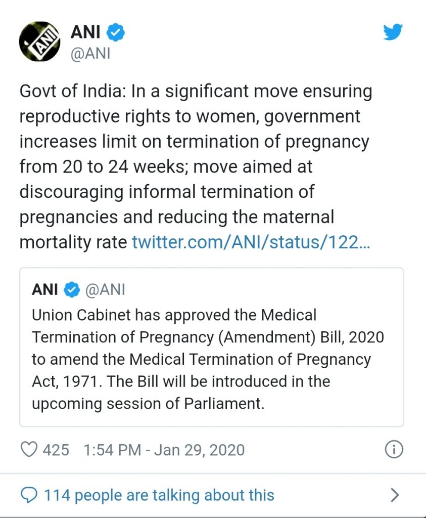 Now Abortion Will Be Possible In 24 Weeks Modi Cabinet Approves