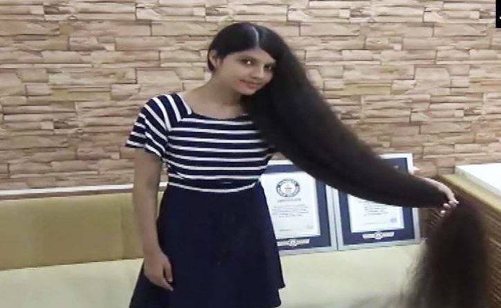 nilisha patel longest hair girl