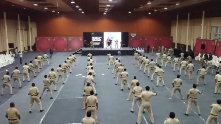 Bengaluru Police uses Zumba to bust stress. Viral video will make you dance