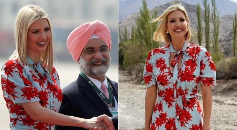 Ivanka Trump repeats floral dress worth Rs 1.7 lakh she wore to Argentina in 2019