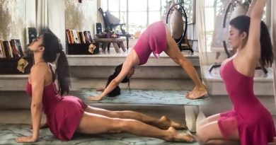jaquiline fernandez hot yoga video