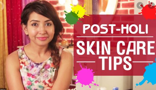 post holi skin care tips