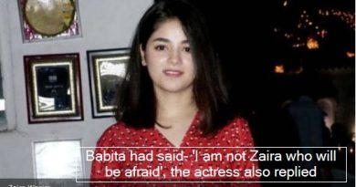 Babita had said- 'I am not Zaira who will be afraid', the actress also replied