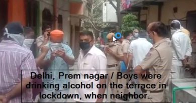 Delhi, Prem nagar - Boys were drinking alcohol on the terrace in lockdown, when neighbor complained, they murdered him, recorded in CCTV