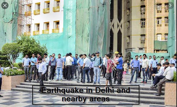 Earthquake in Delhi and nearby areas