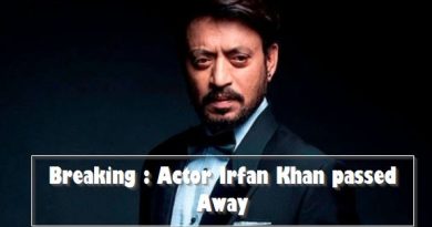 Famous actor Irrfan Khan dies, wave of grief in Bollywood