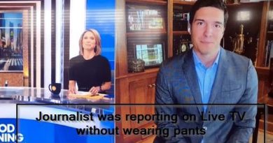 Journalist was reporting on Live TV without wearing pants