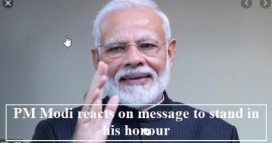 Modi reacts to message which asks people to stand for five minutes to honour Modi