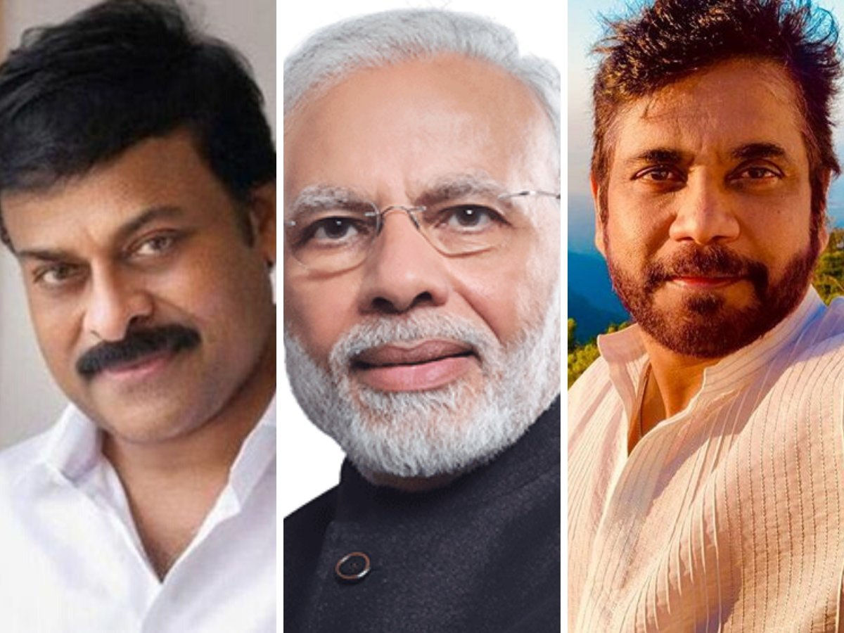 PM Modi tweeted and said thanks to South Actors Chiranjeevi-Nagarjuna