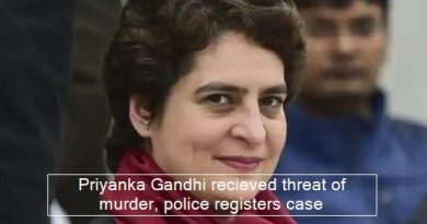 Priyanka Gandhi recieved threat of murder, police registers case