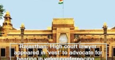 Rajasthan- High court lawyer appeared in 'vest' to advocate for hearing in video conferencing, court gives this decision