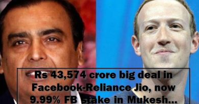 Rs 43,574 crore big deal in Facebook-Reliance Jio, now 9.99% FB stake in Mukesh Ambani's company