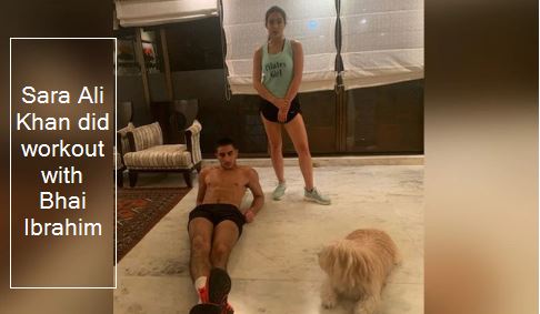 Sara Ali Khan Workout With Brother Ibrahim Ali Khan Photo Viral On Social Media