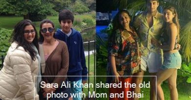 Sara Ali Khan shared the old photo with Mom and Bhai