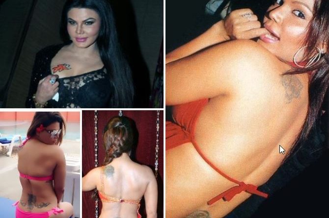 Sexy - Rakhi Sawant showed tattoos in hot bikini