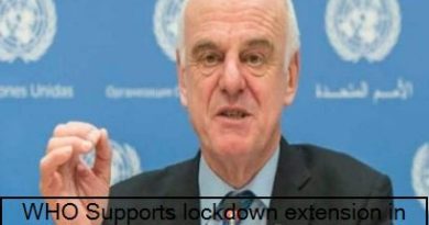 WHO Supports lockdown extension in India, suggested 'Three L' formula