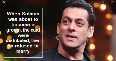 When Salman was about to become a groom, the card were distributed, then he refused to marry