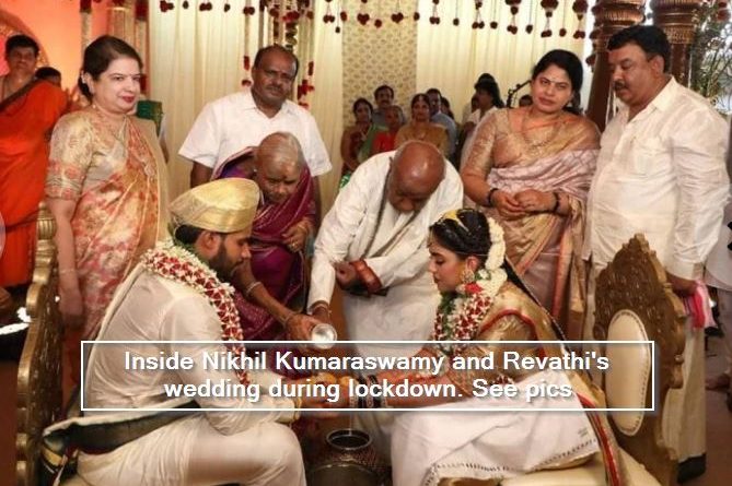 inside Nikhil Kumaraswamy and Revathi's wedding during lockdown. See pics _ Indi