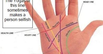 palmistry - Heart line - The Yogas of this line sometimes makes a person selfish
