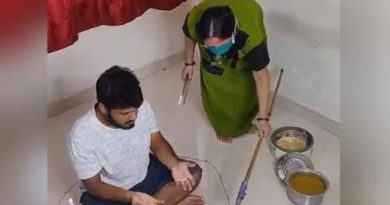 wife served food from two feet away, husband started beating head, Rakhi Sawant shared video