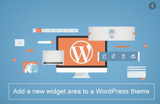 Add a new widget area to a WordPress theme