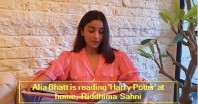 Alia Bhatt is reading 'Harry Potter' at home, Riddhima Sahni