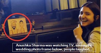 Anushka Sharma was watching TV, seeing the wedding photo frame below, people laughed, said- 'What is this ...'