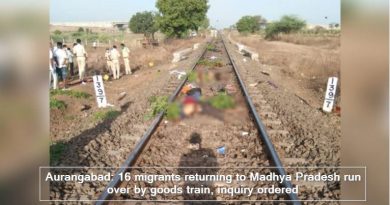 Aurangabad_ 16 migrants returning to Madhya Pradesh run over by goods train, inq