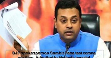 BJP spokesperson Sambit Patra test corona positive, Admitted to Medanta hospital