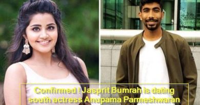 Confirmed -Jasprit Bumrah is dating south actress Anupama Parmeshwaran