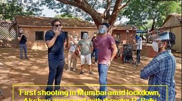 First shooting in Mumbai amid lockdown, Akshay appeared with director R. Balki