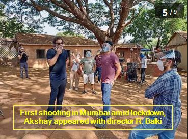 First shooting in Mumbai amid lockdown, Akshay appeared with director R. Balki