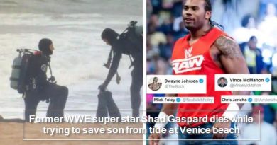 Former WWE super star Shad Gaspard dies while trying to save son from tide at Venice beach
