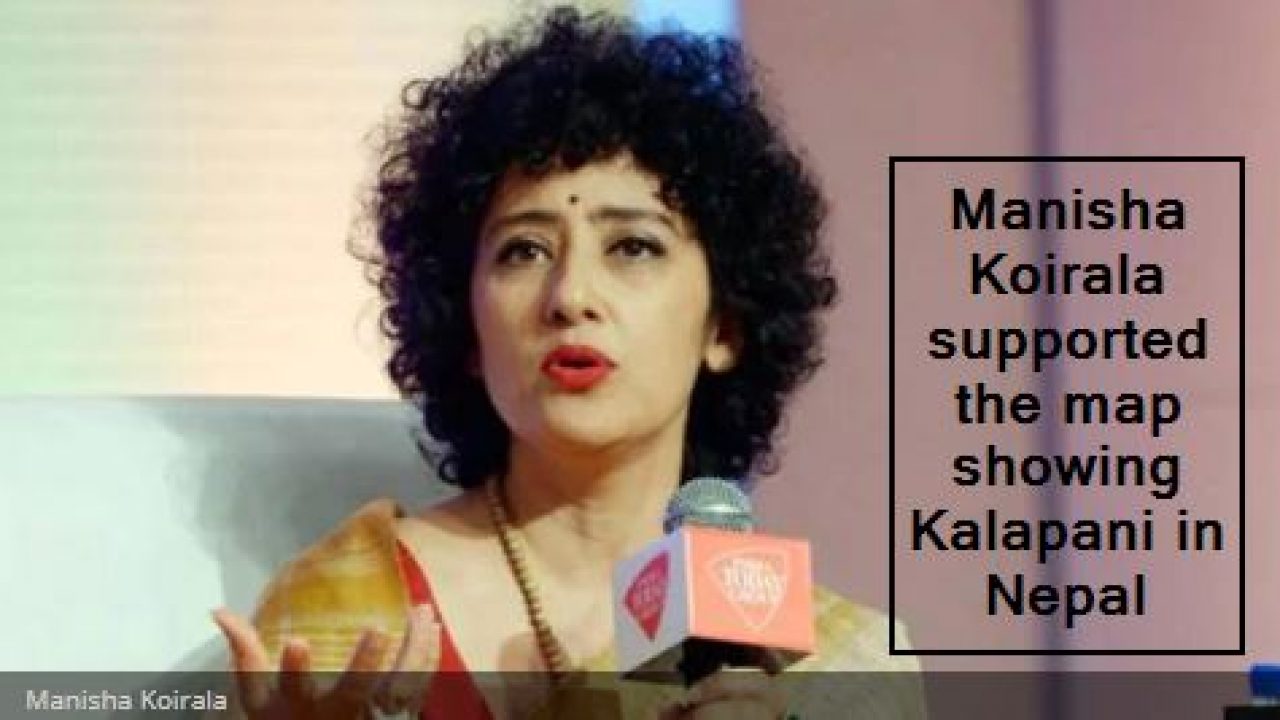 Actress Manisha Koirala Sex Photos - Manisha Koirala supported the map showing Kalapani in Nepal â€“ The State