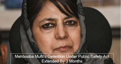 Mehbooba Mufti's Detention Under Public Safety Act Extended By 3 Months