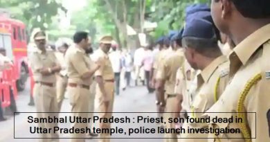 Sambhal Uttar Pradesh - Priest, son found dead in Uttar Pradesh temple, police launch investigation