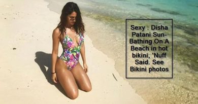 Sexy - Disha Patani Sun-Bathing On A Beach in hot bikini, 'Nuff Said. See Bikini photos
