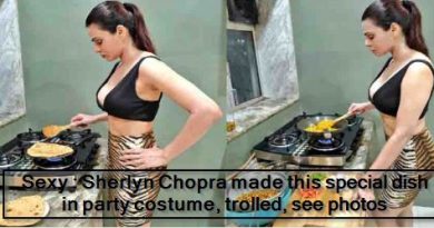 Sexy - Sherlyn Chopra made this special dish in party costume, trolled, see photos