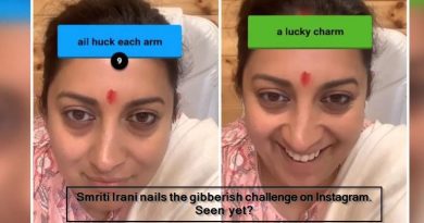 Smriti Irani nails the gibberish challenge on Instagram. Seen yet
