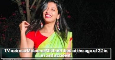 TV actress Mebiena Michael died at the age of 22 in a road accident
