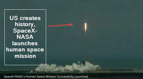 US created history, SpaceX-NASA's human space mission launched - Spacex falcon 9