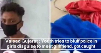 Valsad Gujarat - Youth tries to bluff police in girls disguise to meet girlfriend, got caught