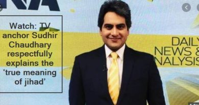 Watch- TV anchor Sudhir Chaudhary respectfully explains the ‘true meaning of jihad’