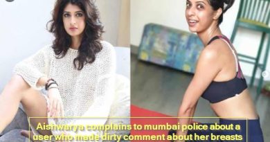 Aishwarya complains to mumbai police about a user who made dirty comment about her breasts