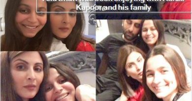 Alia Bhatt was seen enjoying with Ranbir Kapoor and his family