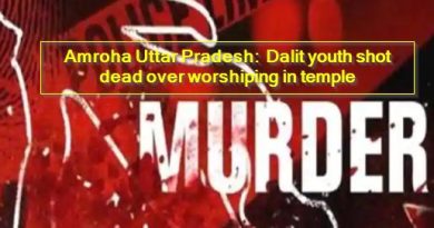 Amroha Uttar Pradesh- Dalit youth shot dead over worshiping in temple