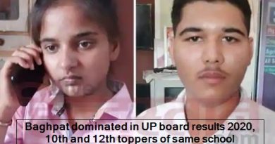 Baghpat dominated in UP board results 2020, 10th and 12th toppers of same school
