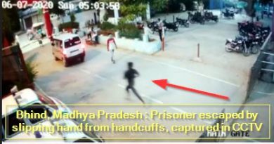 Bhind, Madhya Pradesh - Prisoner escaped by slipping hand from handcuffs, captured in CCTV