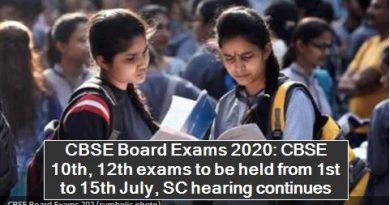 CBSE Board Exams 2020 -CBSE 10th, 12th exams to be held from 1st to 15th July, SC hearing continues